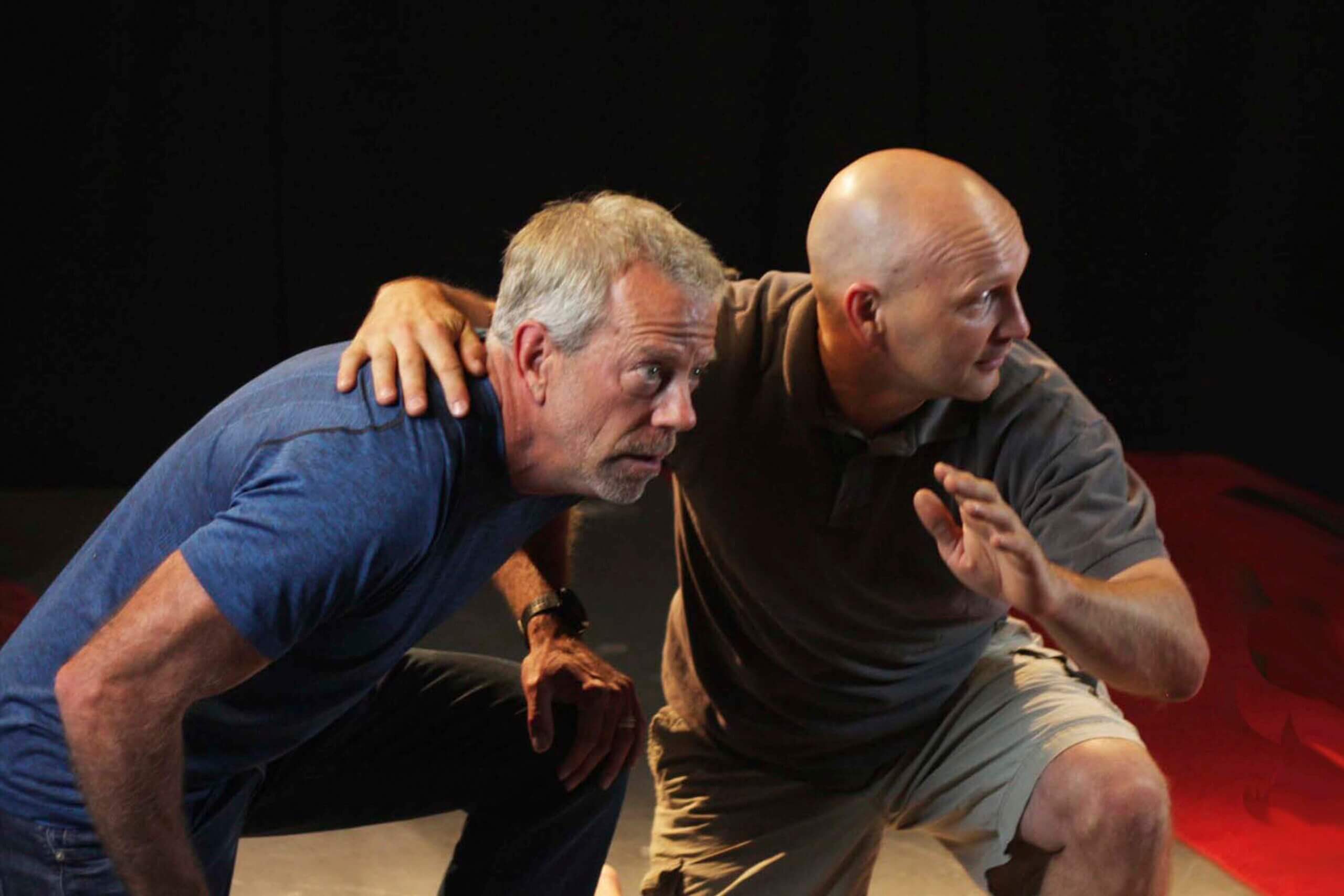 In Class Randal and Merrill crouching cropped Sized