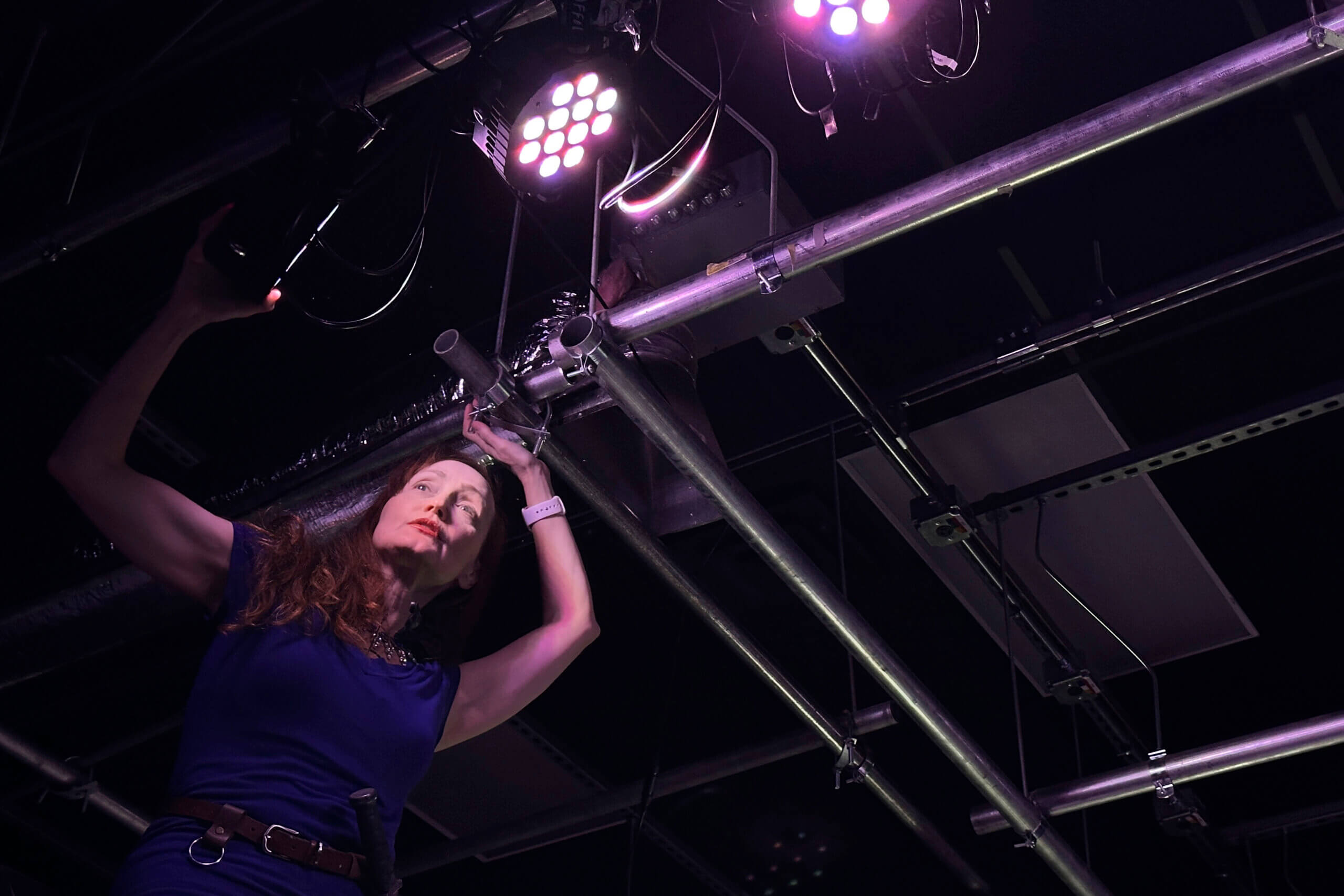 Julie-Anne Liechty with Lights at Lightree Studios Sized