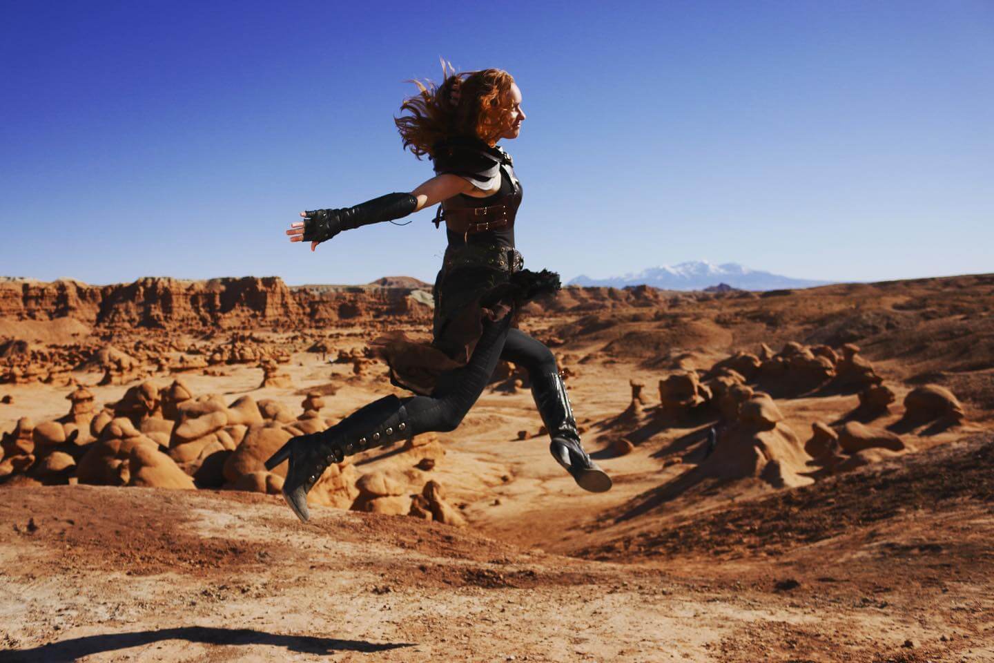 Tiffany Gale Jump in Goblin Valley Sized
